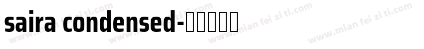 saira condensed字体转换